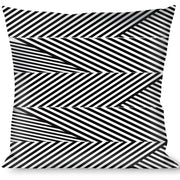 Buckle-Down Throw Pillow - Eighties 7 Black/White Throw Pillows Buckle-Down   