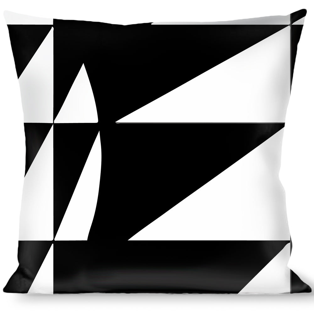 Buckle-Down Throw Pillow - Eighties 8 Black/White Throw Pillows Buckle-Down   
