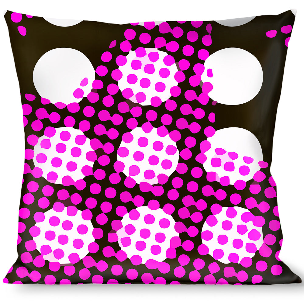 Buckle-Down Throw Pillow - Eighties Stars1 Black/White/Fuchsia Throw Pillows Buckle-Down   