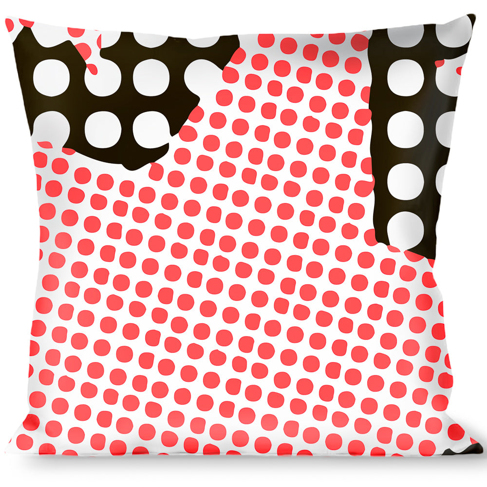 Buckle-Down Throw Pillow - Eighties Stars2 Black/White/Red Throw Pillows Buckle-Down   