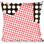 Buckle-Down Throw Pillow - Eighties Stars2 Black/White/Red Throw Pillows Buckle-Down   