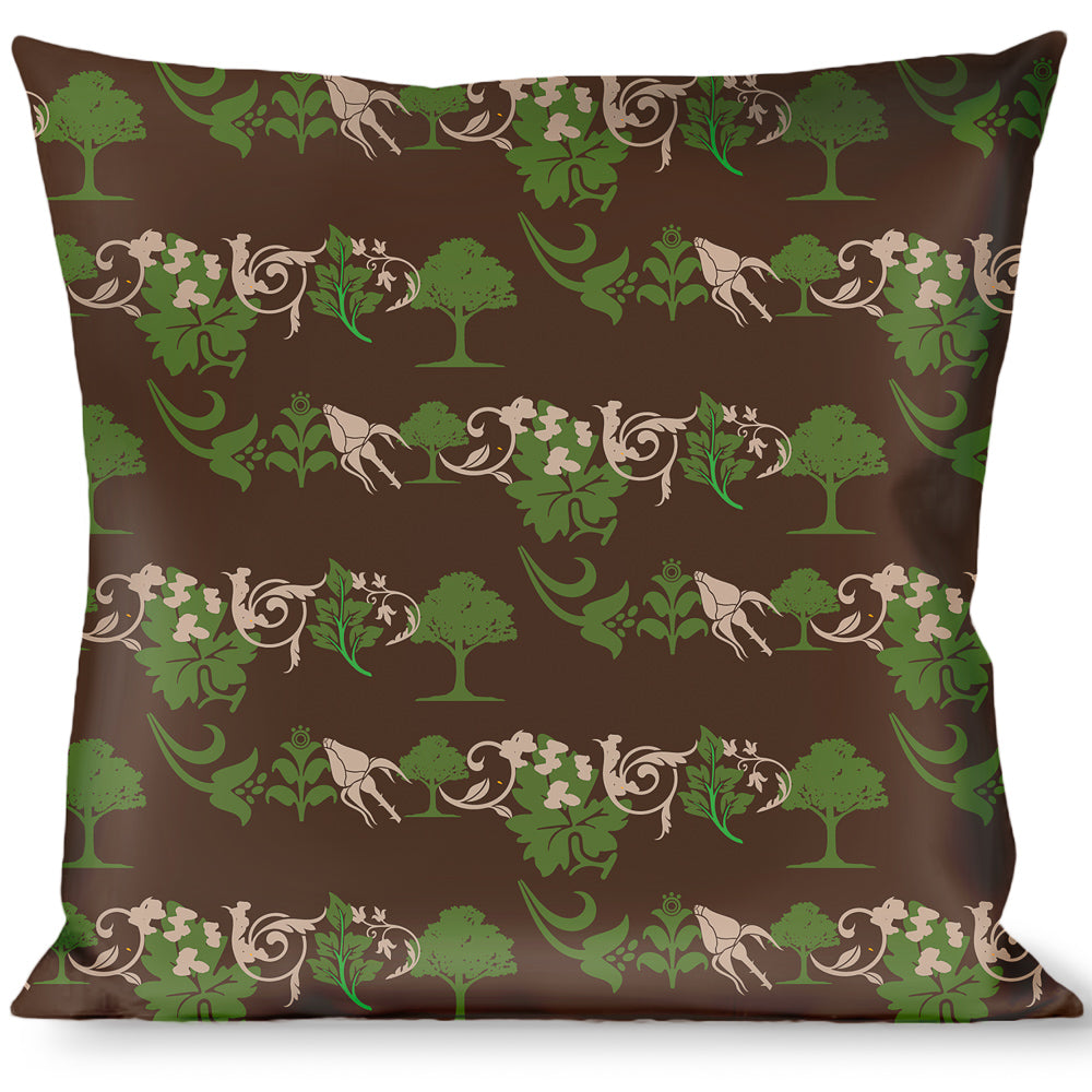 Buckle-Down Throw Pillow - Earthy Brown/Green Throw Pillows Buckle-Down   