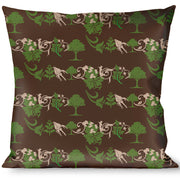 Buckle-Down Throw Pillow - Earthy Brown/Green Throw Pillows Buckle-Down   