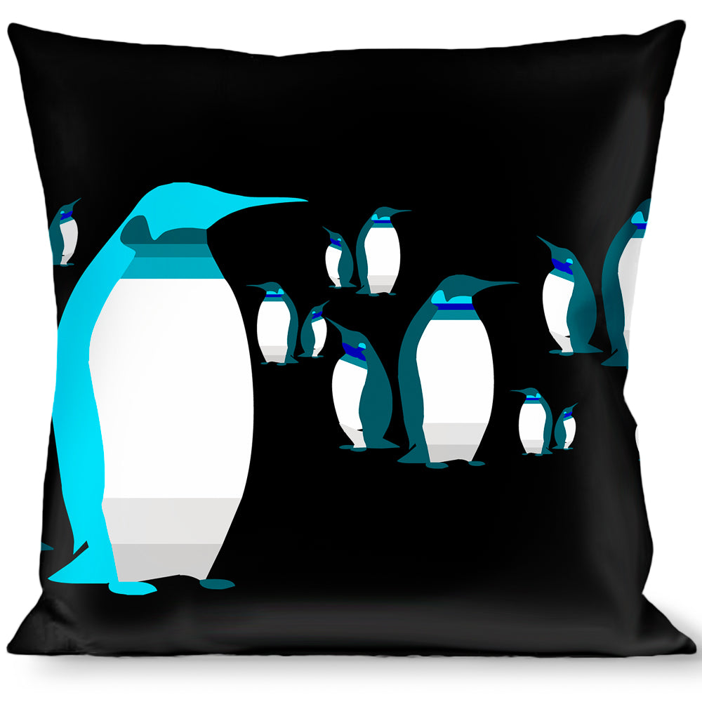 Buckle-Down Throw Pillow - Emperor Penguins Gray/Blues Throw Pillows Buckle-Down   