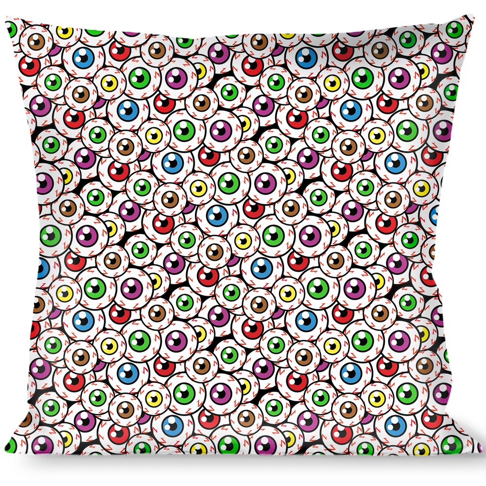 Buckle-Down Throw Pillow - Eyeballs Stacked Throw Pillows Buckle-Down   