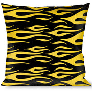 Buckle-Down Throw Pillow - Flame Yellow Throw Pillows Buckle-Down   