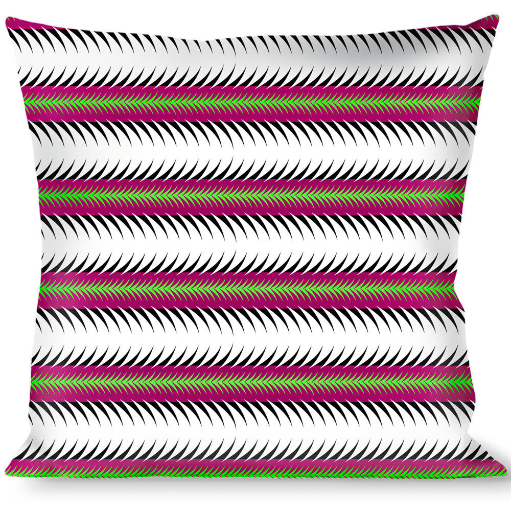 Buckle-Down Throw Pillow - Fish Tail Fuchsia/Black/White Throw Pillows Buckle-Down   
