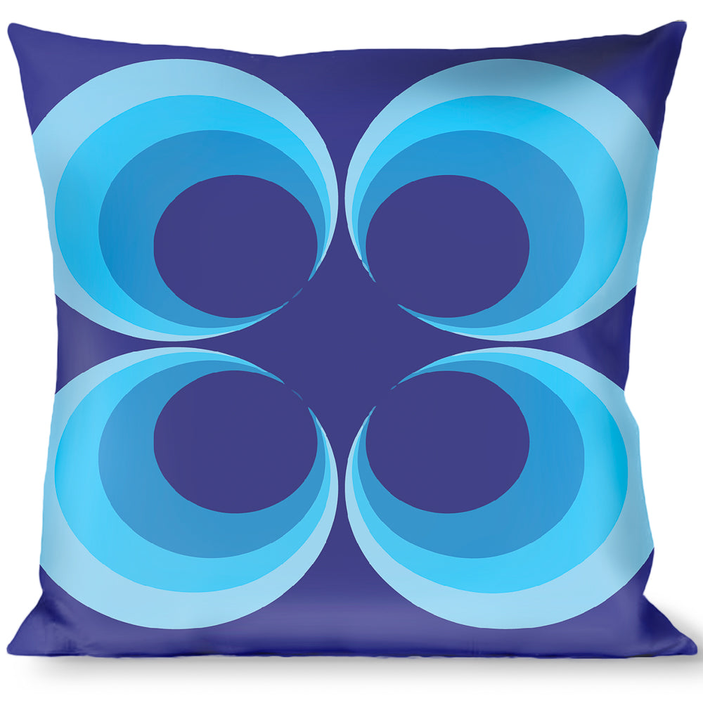 Buckle-Down Throw Pillow - Four Dot Gradient Royal/Blues Throw Pillows Buckle-Down   
