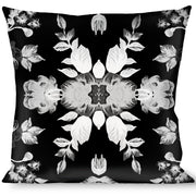 Buckle-Down Throw Pillow - Floral Collage Black/Gray/White Throw Pillows Buckle-Down   