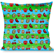 Buckle-Down Throw Pillow - Fruit Cartoon2 Throw Pillows Buckle-Down   