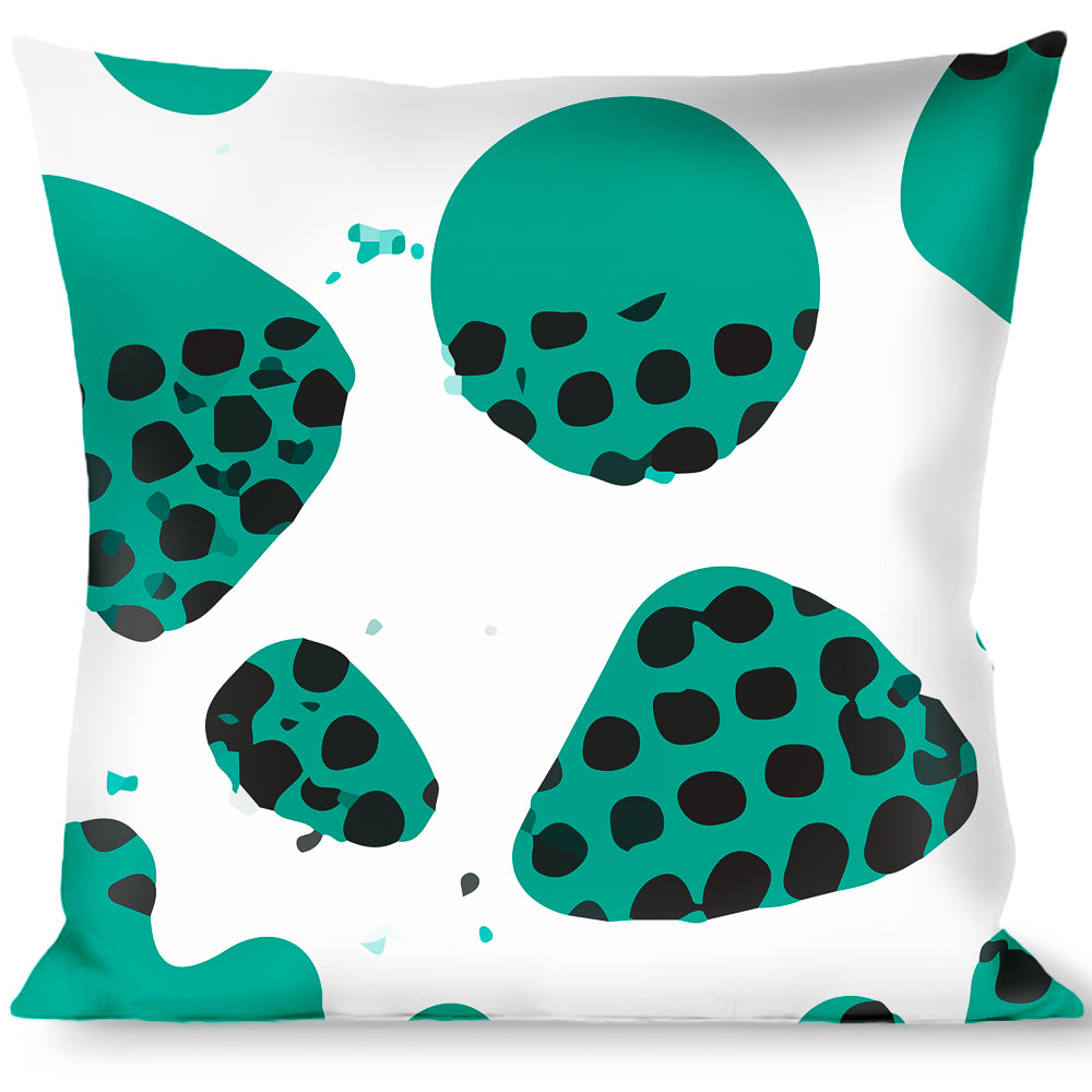 Buckle-Down Throw Pillow - Grunge Gears Green Throw Pillows Buckle-Down   