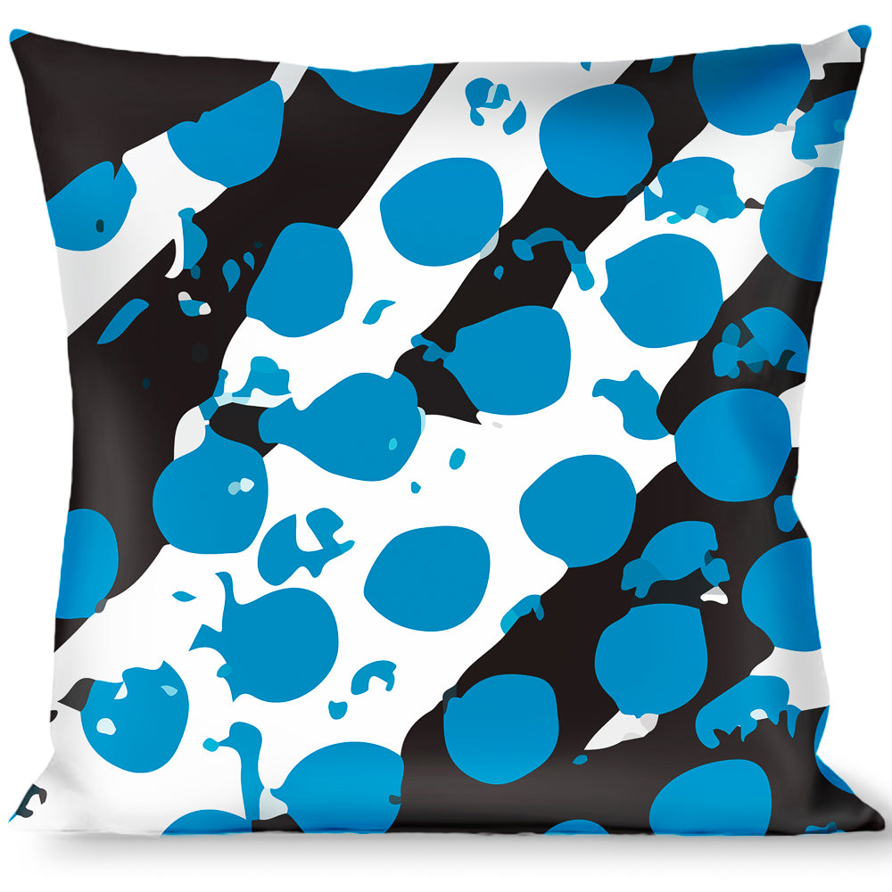 Buckle-Down Throw Pillow - Grunge Tread Blue Throw Pillows Buckle-Down   