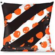 Buckle-Down Throw Pillow - Grunge Tread Orange Throw Pillows Buckle-Down   
