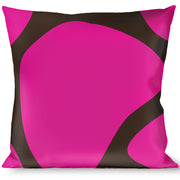 Buckle-Down Throw Pillow - Giraffe Spots Black/Fuchsia Throw Pillows Buckle-Down   