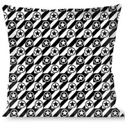 Buckle-Down Throw Pillow - Houndstooth Star Black/White Throw Pillows Buckle-Down   