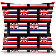 Buckle-Down Throw Pillow - Hawaii Flags Throw Pillows Buckle-Down   