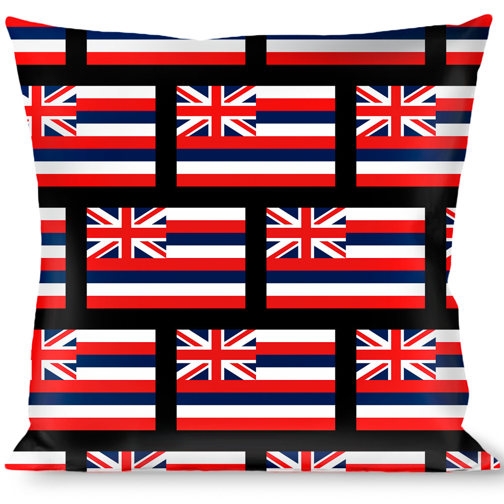 Buckle-Down Throw Pillow - Hawaii Flags Throw Pillows Buckle-Down   