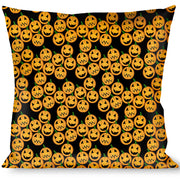 Buckle-Down Throw Pillow - Jack-o'-Lantern Collage Black Throw Pillows Buckle-Down   