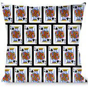 Buckle-Down Throw Pillow - King of Spades Throw Pillows Buckle-Down   