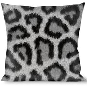 Buckle-Down Throw Pillow - Leopard White Throw Pillows Buckle-Down   