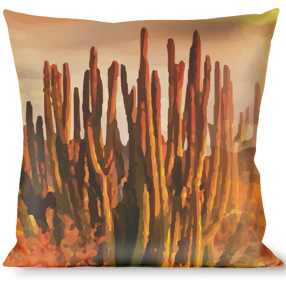 Buckle-Down Throw Pillow - Landscape Desert Cacti Throw Pillows Buckle-Down   