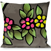 Buckle-Down Throw Pillow - Mom & Dad Gray Throw Pillows Buckle-Down   