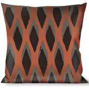 Buckle-Down Throw Pillow - Mesh Black/Brown Throw Pillows Buckle-Down   