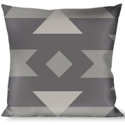 Buckle-Down Throw Pillow - Navajo Grays Throw Pillows Buckle-Down   