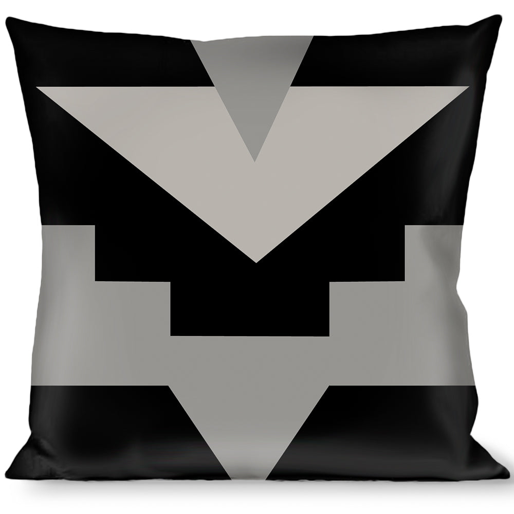 Buckle-Down Throw Pillow - Navajo2 Black/Gray Throw Pillows Buckle-Down   