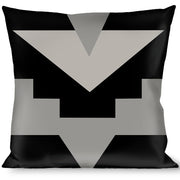 Buckle-Down Throw Pillow - Navajo2 Black/Gray Throw Pillows Buckle-Down   