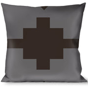 Buckle-Down Throw Pillow - Navajo2 Grays Throw Pillows Buckle-Down   