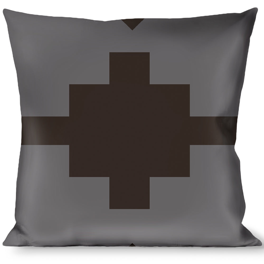 Buckle-Down Throw Pillow - Navajo2 Grays Throw Pillows Buckle-Down   