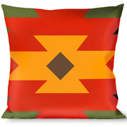 Buckle-Down Throw Pillow - Navajo Tan/Rust/Olive/Black Throw Pillows Buckle-Down   