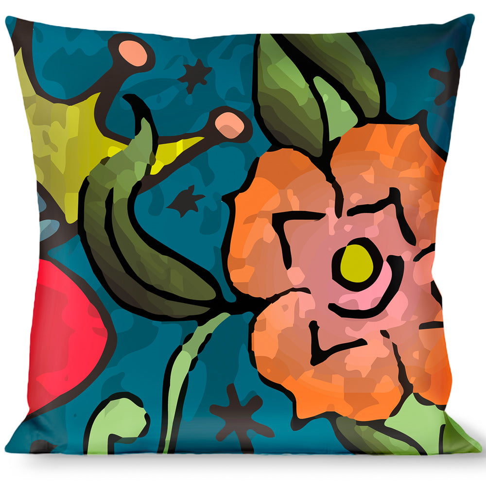 Buckle-Down Throw Pillow - Only God Can Judge Me Blue Throw Pillows Buckle-Down   