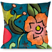 Buckle-Down Throw Pillow - Only God Can Judge Me Blue Throw Pillows Buckle-Down   