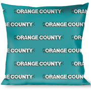 Buckle-Down Throw Pillow - ORANGE COUNTY/Palm Trees Blue/Brown/Light Blue Throw Pillows Buckle-Down   