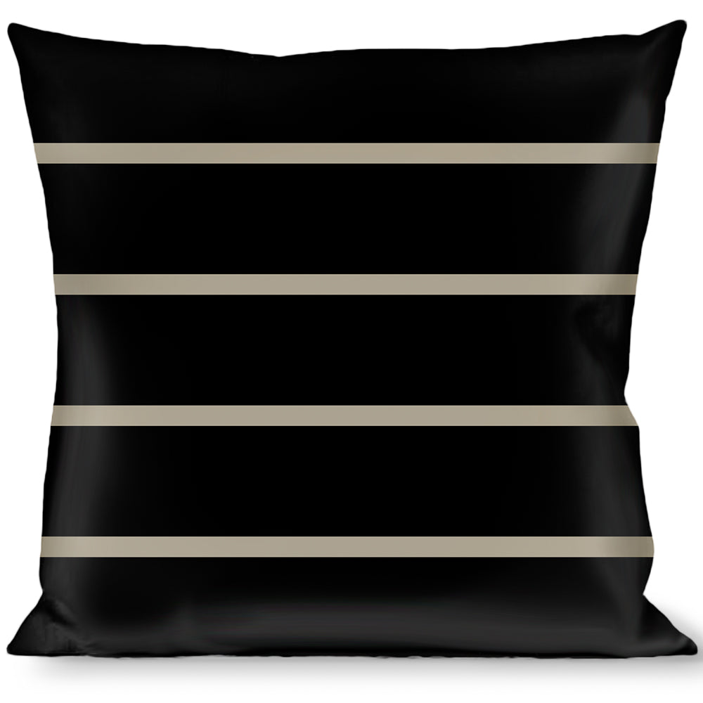 Buckle-Down Throw Pillow - Pinstripes Black/Gray Throw Pillows Buckle-Down   