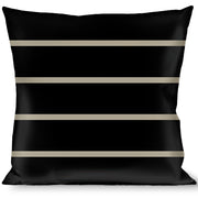 Buckle-Down Throw Pillow - Pinstripes Black/Gray Throw Pillows Buckle-Down   