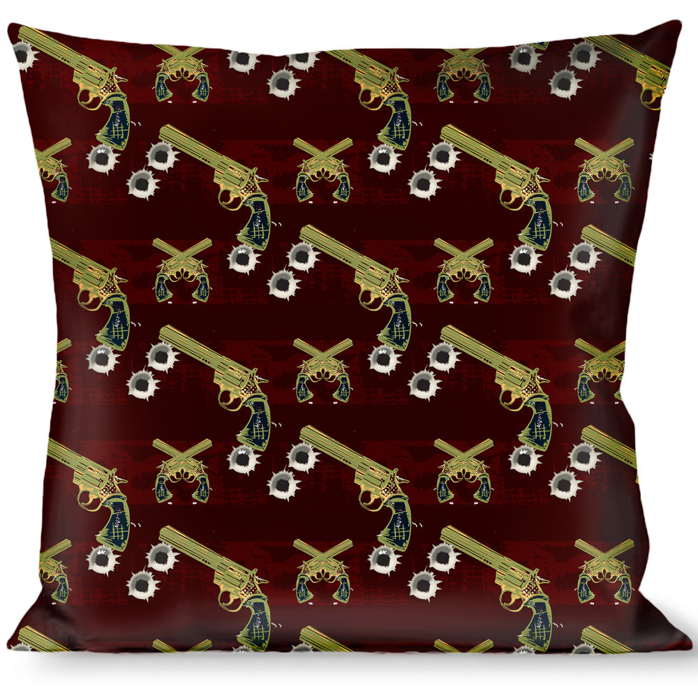 Buckle-Down Throw Pillow - Revolvers Purple/Green Throw Pillows Buckle-Down   