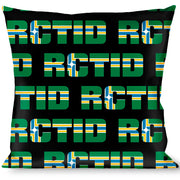 Buckle-Down Throw Pillow - RCTID Black/Portland Flag Throw Pillows Buckle-Down   