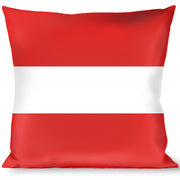 Buckle-Down Throw Pillow - Stripes Red/White/Red Throw Pillows Buckle-Down   