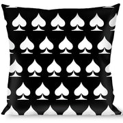 Buckle-Down Throw Pillow - Spade Black/White Throw Pillows Buckle-Down   