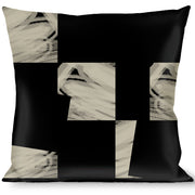 Buckle-Down Throw Pillow - Scribble Checker Black/White Throw Pillows Buckle-Down   