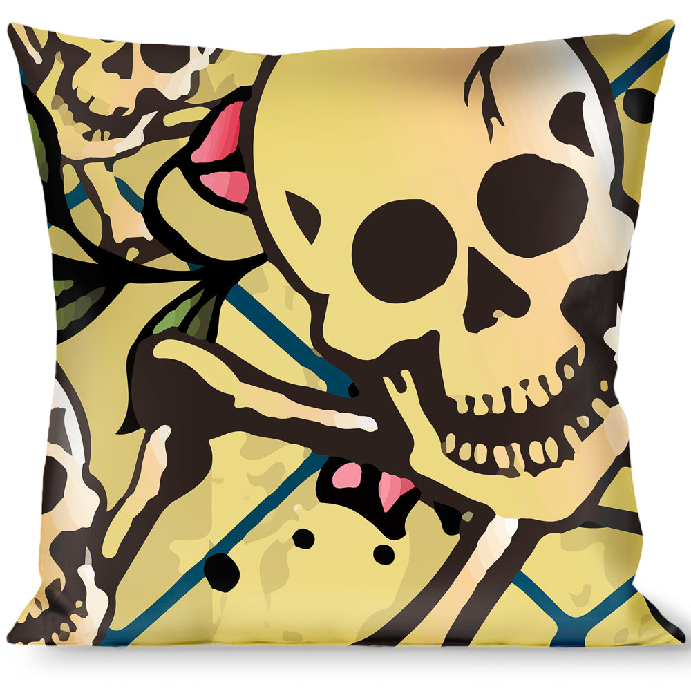 Buckle-Down Throw Pillow - Trust No One Tan Throw Pillows Buckle-Down   