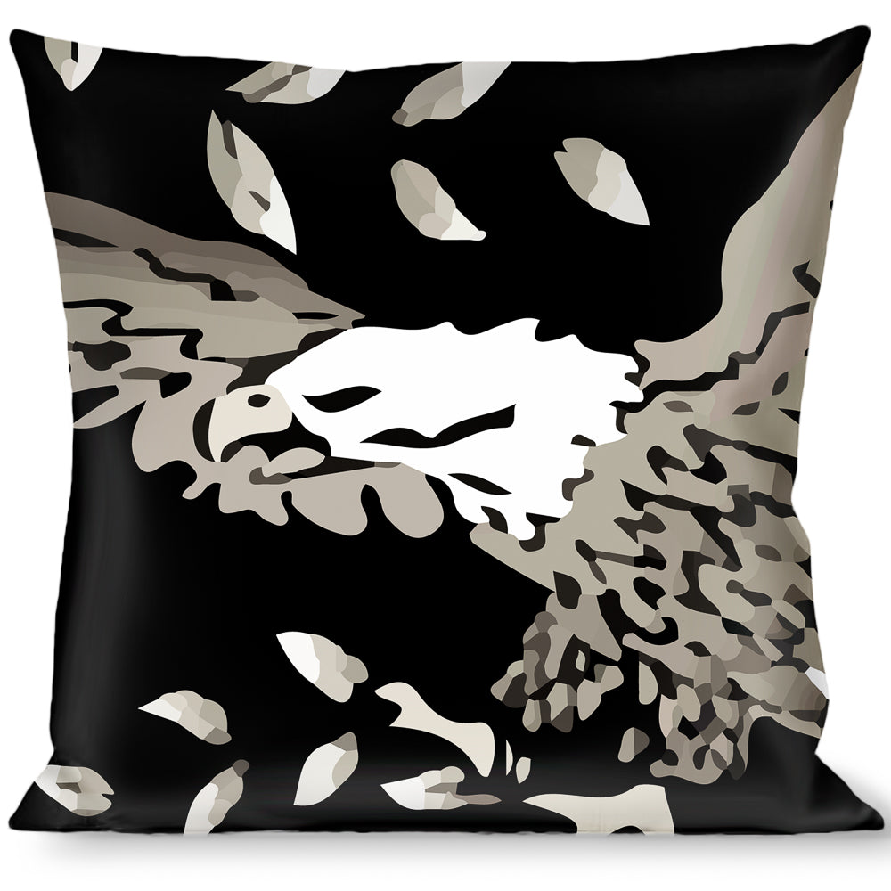 Buckle-Down Throw Pillow - Truth and Justice Black/White Throw Pillows Buckle-Down   