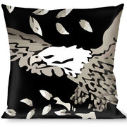 Buckle-Down Throw Pillow - Truth and Justice Black/White Throw Pillows Buckle-Down   