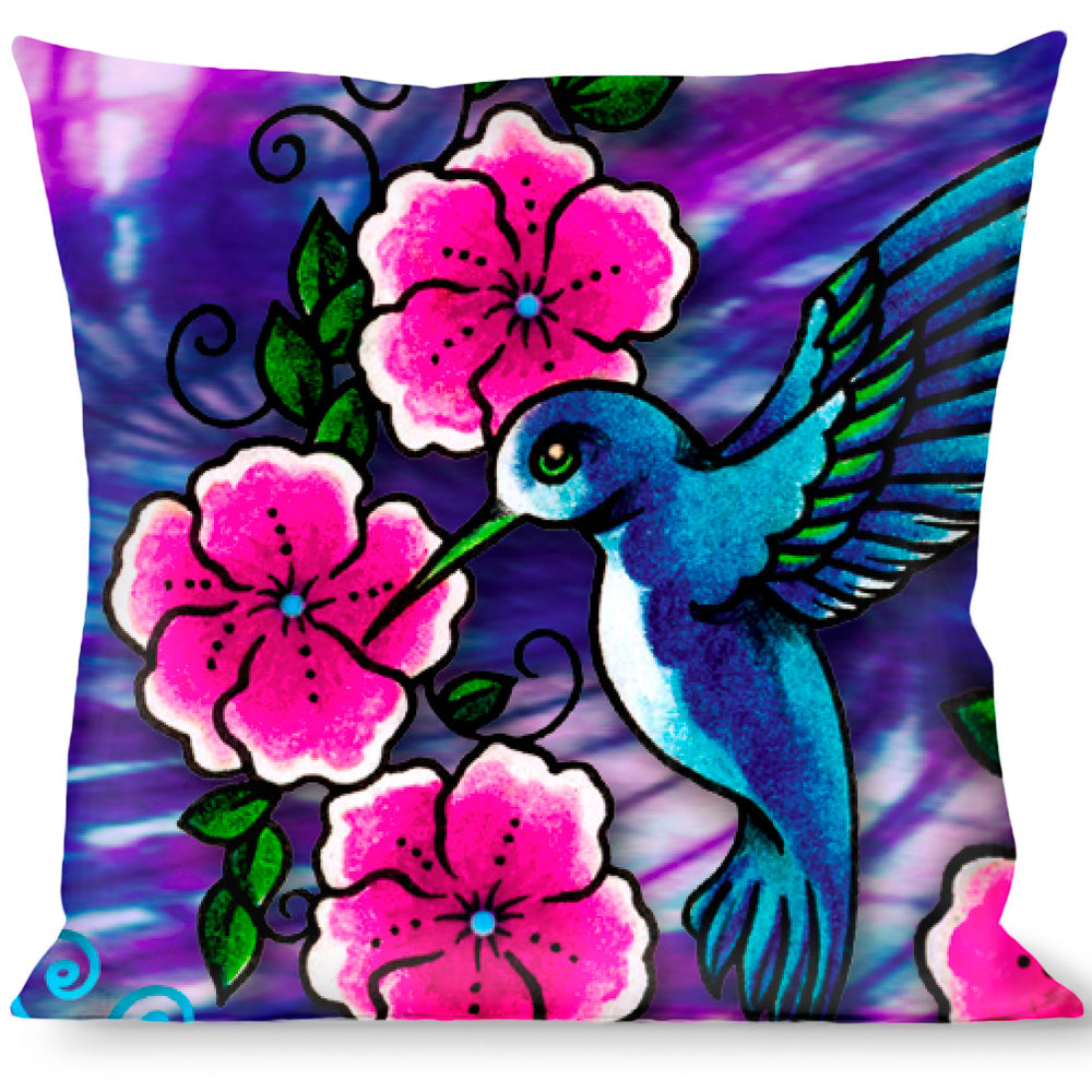 Buckle-Down Throw Pillow - TJ-Hummingbird Throw Pillows Tattoo Johnny