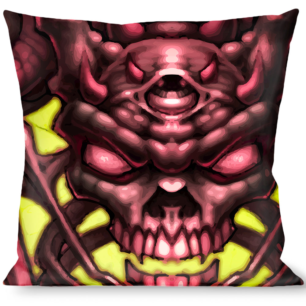 Buckle-Down Throw Pillow - TJ-Bone Man Throw Pillows Tattoo Johnny
