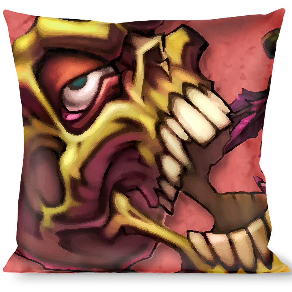 Buckle-Down Throw Pillow - TJ-Bones Throw Pillows Tattoo Johnny