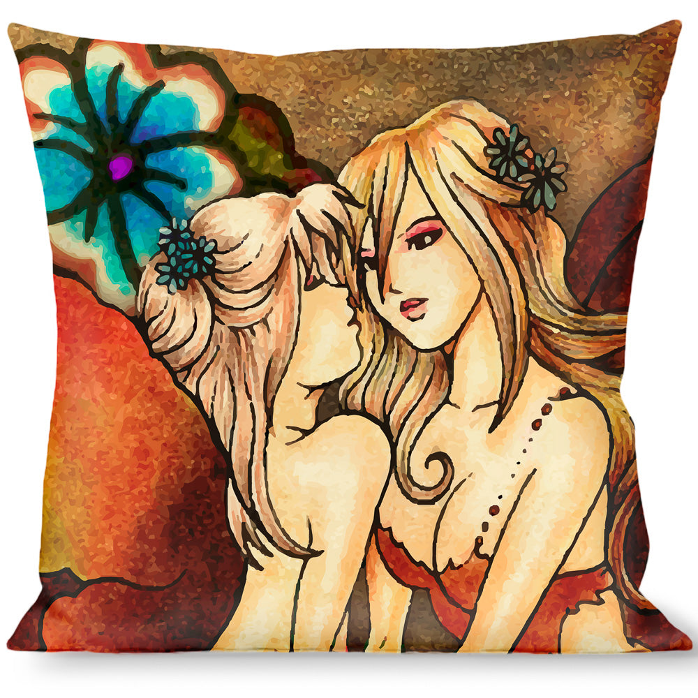 Buckle-Down Throw Pillow - TJ-Fairies Throw Pillows Tattoo Johnny